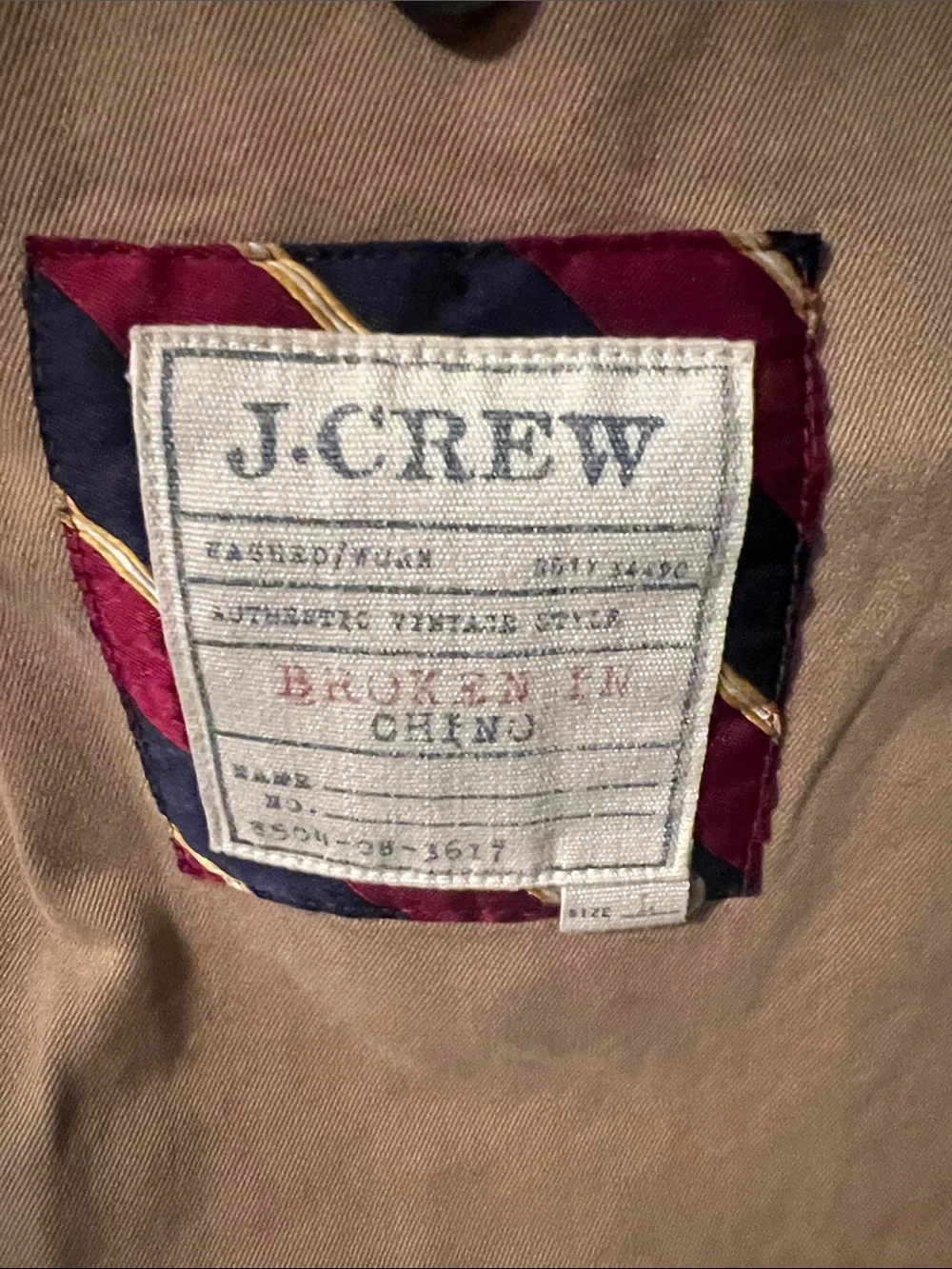 J. Crew Men's Khaki Tan Shirt Jacket Blazer